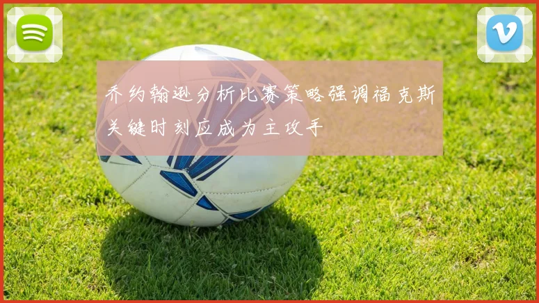 乔约翰逊分析比赛策略强调福克斯关键时刻应成为主攻手